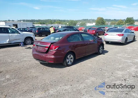 2013 Honda Civic Lx из США, поврежденный, VIN 2HGFB2F51DH576993